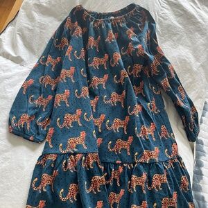 Tea Collection Cheetah print drop waist dress NWT, Size 7